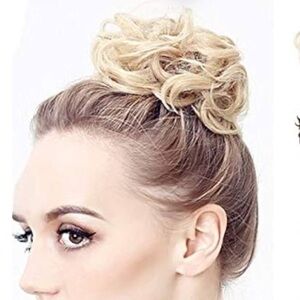 Stylish Blonde Hair Bun Extension